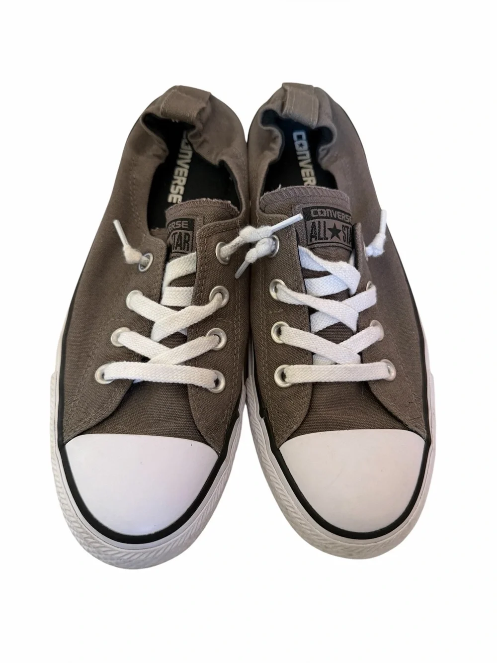Converse Women's Chuck Taylor All Star Shoreline slip-on shoes- Gray - Picture 2 of 8